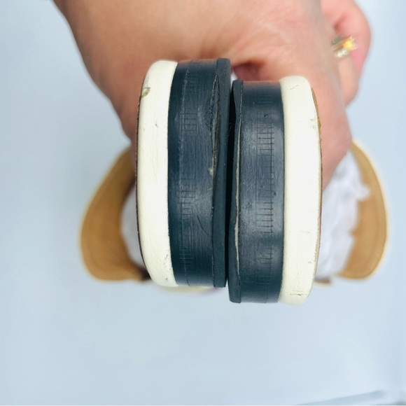 Gucci GG Logo Marmont Red Blue Web Canvas White Leather Mules Loafers EU 39 - Picture 10 of 14